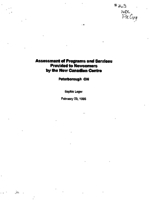 Assessment of programs and services provided to newcomers by the New Canadian [sic] Centre