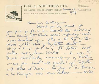 Letter 47 (page 1 of 6)