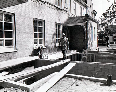 Rubidge Hall construction