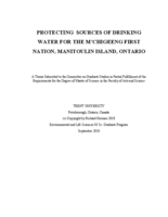 Protecting Sources of Drinking Water for the M'Chigeeng First Nation, Manioulin Island, Ontario